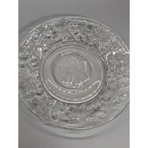 Princess House Fantasia Collection Christmas Poinsettias 515 6&quot; Saucer Vtg - $165.57 MXN
