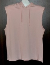 Xios Men’s Pale Mauve Pink Hoody Sleeveless T-Shirt Cotton Sz 2XL  NEW - £13.13 GBP