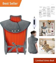Gray Wearable Heating Pad with Adjustable Heat - Perfect Gift for Wellness - $59.35