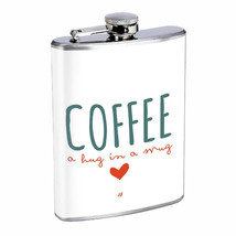 Coffee Mug Hug Em1 Flask 8oz Stainless Steel Hip Drinking Whiskey - $14.80