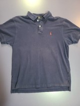 Polo Ralph Lauren Mens Size XL Vintage Navy Polo Shirt - £9.45 GBP