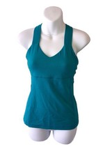 Lululemon Tank Top Teal Loose Tank Top Size 6 - £18.23 GBP