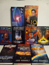 STAR TREK: HARD COVERS: GENESIS WAVE, GENERATIONS, IQ -  9 BOOKS - FREE ... - $55.00