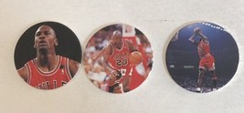 Michael Jordan Pogs Milk Cap Trading Cards Lot Of 3 Upper Deck #31 32 33 - £3.15 GBP