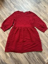 Entro Red Ladies Dress Size Small Bohemian Babydoll Boho Casual Career - £15.13 GBP