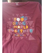 BNWT - EPCOT Food &amp; Wine 2022 FOOD BRINGS THE WORLD TOGETHER TEE - Women... - $20.51 CAD
