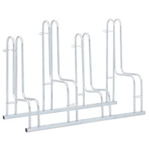  Bicycle Stand for 4 Bikes Floor Freestanding Galvanized Steel - $131.99