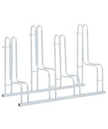  Bicycle Stand for 4 Bikes Floor Freestanding Galvanized Steel - $131.99