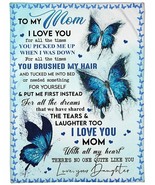 To My Mom Fleece Blanket Gift From Daughter Butterfly Art Quote Sherpa B... - £45.77 GBP+