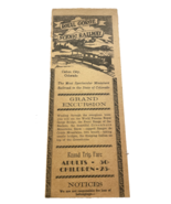 Royal Gorge Scenic Railway Railroad Vintage Advertisement Colorado 1940s - $63.81 CAD
