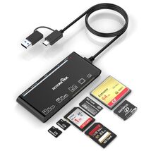 USB 3.0 USB-C Multi Memory Card Reader 7 in 2 SD/TF/CF/Micro SD/XD/MS Ad... - $283.72 MXN
