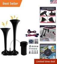 Complete Dual Black Air Train Horn Kit with Compressor – Ideal for All V... - $45.00