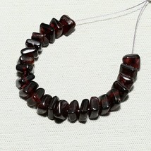 23pcs Natural Red Garnet Square Beads Loose Gemstone 28.80cts Size 5mm To 6mm - £5.84 GBP