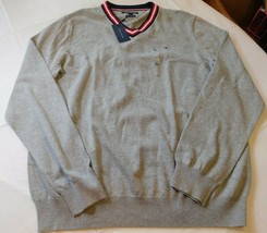 Tommy Hilfiger Long Sleeve Shirt 78C6137 325 Heather Grey XXL Premium Co... - £28.34 GBP