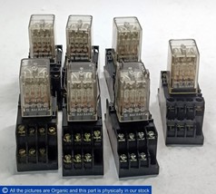 Hai Bang DK-4 General Purpose Power Relay HB Coil 12VDC With Socket Lot Of 7 - £79.77 GBP