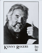 Kenny Rogers 8x10 promotional photo doing thumbs up - £9.43 GBP