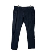 Levis Jeans Mens 36X32 Dark Blue White Tab Straight Leg 5 Pocket Stretch... - $20.10