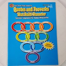 Quotes &amp; Proverbs That Build Character Reproducibles Book - $10.92