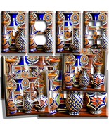 COLORFUL MEXICAN TALAVERA POTTERY VASES LIGHT SWITCH OUTLET WALL PLATE A... - £7.33 GBP+