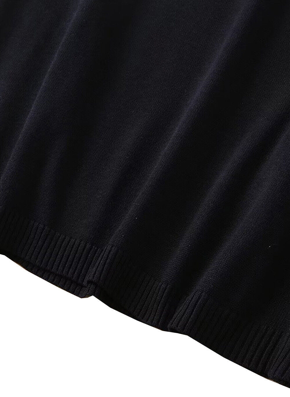 Queen Letizia Inspired Navy Flora Wool Knit Midi Dress with 3/4 Sleeves AU 12 Item image 8