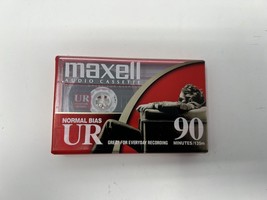 Maxell UR 90 Minute Blank Audio Cassette Tapes Normal Bias New Sealed - $6.90