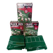 Casino Game Felt Craps Texas Hold ‘Em Poker Black Jack Original Box - £25.56 GBP