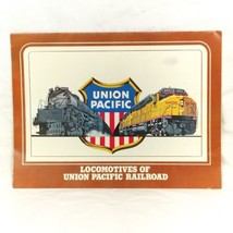 Locomotives Of Union Pacific Railroad Fold Out Poster, 70&#39;s Trains 35 1/... - $12.99