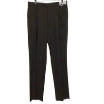 NWT Mens Size 33 Hart Schaffner Marx Pure Worsted Wool Pleat Front Dress Pants - £31.25 GBP