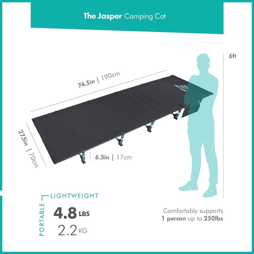 Durable Portable Camping Cot - Lightweight & Water-Resistant Sleeping Solution Item image 4