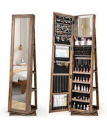 360 Swivel Jewelry Armoire Standing Jewelry Organizer with Full Length M... - €194,02 EUR 360 Swivel Jewelry Armoire Standing Jewelry Organizer with Full Length M... - €194,02 EUR