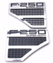 08-10 Ford F250 Super Duty Fender Emblem Set Left Right Badge Grille Tri... - $47.94