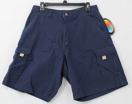 Rs Surf Mens Cargo Shorts Sz 32 Navy Blue Sturdy Cotton Style RS1775-J Nwmd - £5.57 GBP