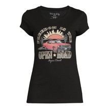Wound Up Juniors&#39; &#39;Open Road&#39; Graphic T-Shirt, Black Size XXL(19) - £12.38 GBP
