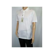 Mens Polo Shirt Slinky Sheer Short Sleeves Soft Touch Stacy Adams 57006 White image 3