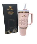Stanley 40oz Flowstate Tumbler Deco Collection Quencher H2.O Blush Gloss New Box - $99.00