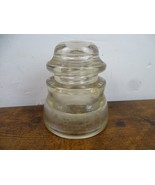 Rare Vintage Whitall Tatum Clear Glass Insulator No. 1 15 - £7.27 GBP