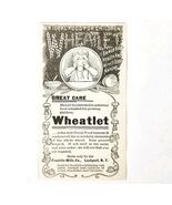 Wheatlet Breakfast Franklin Mills 1897 Advertisement Victorian Cereal AD... - €8,58 EUR