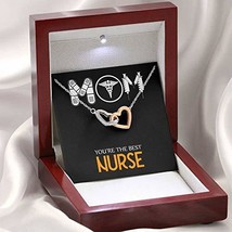 Mom Nurse Gift You are The Best Inseparable Love Pendant 18k Rose Gold Finish 16 - $54.40