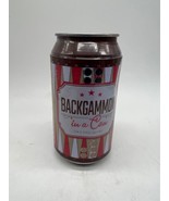 Backgammon Game in a Can 30 wooden pcs dice cloth board Family Fun Trave... - $8.62 CAD