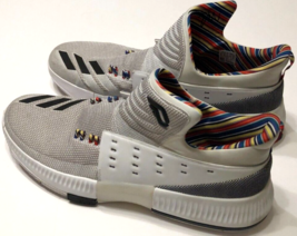 DAMIAN Lillard 3 adidas White Basketball Shoes Sneakers BY3474 Men&#39;s 17 - $38.47