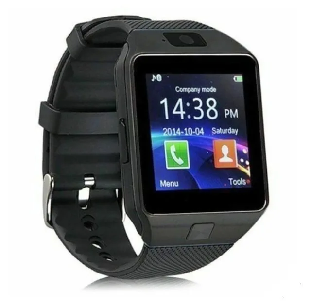 2021 New Digital Touch Screen Smartwatch DZ09 Q18 With Camera Bluetooth WristWat - £178.24 GBP