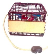 Blue Crab Pot Metal Christmas Tree Ornament - $10.99