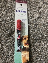 Lil Pals Petite X-Small 6-8” Dog Collar Red Grey White Black By Coastal Pet - £6.22 GBP