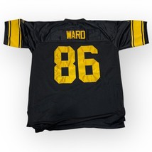 Reebok Genäht Hines Ward #86 Pittsburgh Steelers NFL Trikot Schwarz Größe 2XL+2 - £62.70 GBP