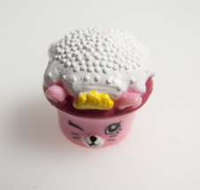 Shopkins Royal Cupcake Dark Pink  Wrapper  White Frosting Sprinkle Crown - £3.19 GBP