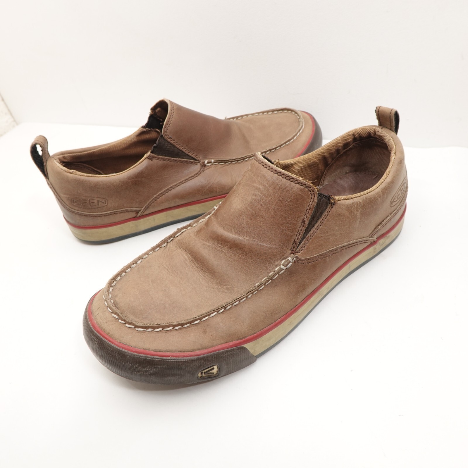 Keen Timmons Loafers Shoes Mens Size 9.5 Brown Leather 1002835 Casual - $31.49