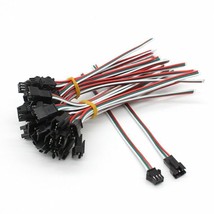 Extension Cable 3 Pin 10 Pairs Jst Sm For Ws2812b Ws2811 Ws2812 Sk6812 LED Strip - £7.71 GBP