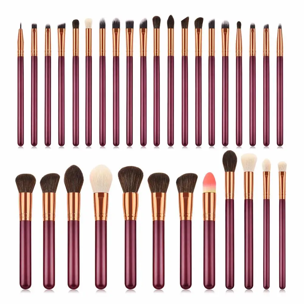 32 Pcs Makeup Brushes Set Soft Synthetic Head  Handle Brushes Foundation Eyeshad - £79.47 GBP