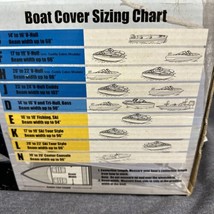 Vtg Harbor Shell Boat Cover 16’ -18’ Fishing Ski Beam Width Up To 94” Open Box - $123.75