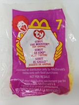 McDonald&#39;s Happy Meal Toy 1999 Ty Strut the Rooster #7 - New - £4.14 GBP